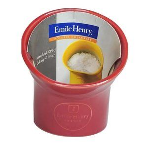 Emile Henry Salt Pig | Burgundy/ Red New with Tags !! Cerise , made in France